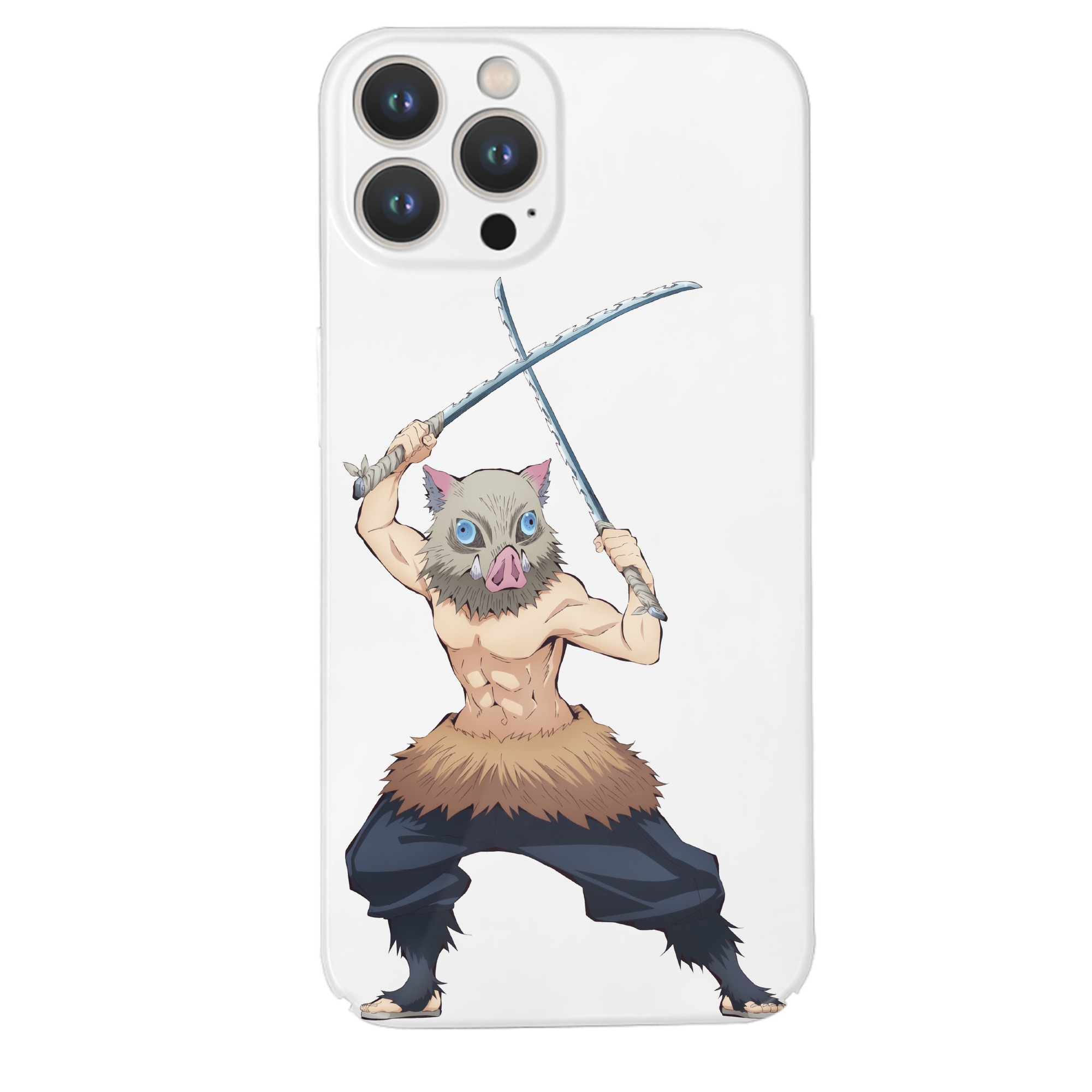 （画像用） 鬼滅の刃（きめつのやいば）嘴平 伊之助／はしびら いのすけ Hashibira Inosuke 【iPhone 14シリーズ対応】ハードケース